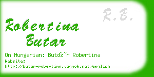 robertina butar business card
